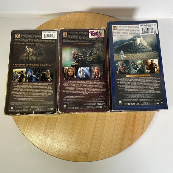The Lord of The Rings Trilogy VHS Complete 4 Tape Set - Picture 2 of 5